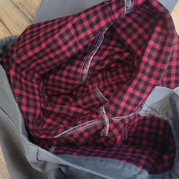 NATURAL REFLECTIONS Charcol Gray Fully Lined Buffalo Check Pants - Picture 7 of 16